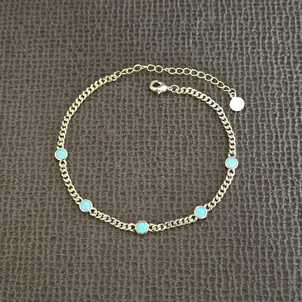 Neo Relique Light Blue🩵 Kyocera Opal Anklet🦶 - NIB